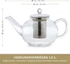 Creano Teekanne aus Glas 1,6l + ein Stövchen aus Edelstahl, Produktbild-Vorschau 7