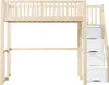 Letto a soppalco Sweiko 140x200cm con scaletta di Anteprima dell’immagine prodotto 12