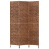 vidaXL Screen 3-dílný Hnědá 122x180 cm vodní hyacint Náhled obrázku produktu 3