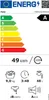 An energy efficiency label for a Haier washing machine, showing energy consumption, capacity, program duration, water consumption, drying efficiency, and noise level. Produktbild-Vorschau