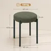 HOMCOM: Juego de 4 taburetes para comedor, apilables, con Vista previa de la imagen del producto 3