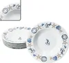 Neptun 6er Set maritime Suppenteller tiefe Teller Porzellan Produktbild-Vorschau 1