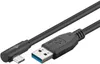 Goobay USB-C™ auf USB A 3.0 Kabel 90°, schwarz, USB Produktbild-Vorschau 3