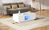 Sweiko Table basse blanche 100x50x35,5 cm - avec revêtement Voir les images du produit 16