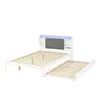 Massivholzbett mit RGB LED-Streifen, Stauraum, Lattenrost, Produktbild-Vorschau 10