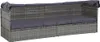 vidaXL Gartenbett mit Baldachin Grau 205×62 cm Poly Rattan Produktbild-Vorschau 5