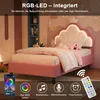 Lit bébé INONEFT 90 x 190 cm, lit rembourré avec éclairage Voir les images du produit 6