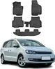 2010-2025 VW Sharan Fußmatten TPE Schwarz 5 tlg Produktbild-Vorschau 1