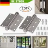 2x Edelstahl Pendeltürscharnier Saloontür Pendeltürband Produktbild-Vorschau 1