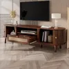 Merax TV-Schrank aus Rattan in Landhausstil, TV Lowboard Produktbild-Vorschau 5