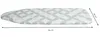 Bügelbrettbezug aus Baumwolle, 48x125 cm, grau-creme mit Produktbild-Vorschau 3