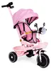 ECOTOYS WQL-186 Kinderdreirad, Kinderwagen mit drehbaren Produktbild-Vorschau 1