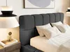 FEDVE Polsterbett Lund aus Bouclé-Stoff 180x200 cm, Schwarz Produktbild-Vorschau 4