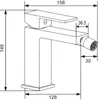 Mexen Uno Bidetmischer Gold - 71420-50 Produktbild-Vorschau 2