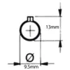 Scharnier 60mm Stahl-Fallprofil schweißbar abnehmbarer Produktbild-Vorschau 3