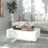 vidaXL Couchtisch Weiß 85x55x31 cm Holzwerkstoff Produktbild-Vorschau 2