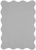 Alfombra gris, suave, de diseño moderno con forma de onda. Vista previa de la imagen del producto 5