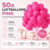 50 ballonnen, roze, diameter 35 cm, geschikt voor Productafbeelding-voorbeeld 3