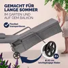 CASARIA® Sonnenliege mit Rollen Extra Breit 90cm 7cm Produktbild-Vorschau 4