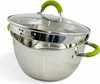 3er Edelstahl Kochtopf-Set 16 + 18 + 20cm mit Glasdeckel Produktbild-Vorschau 3