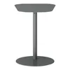 A gray side table with a round base and a round tabletop. Anteprima dell’immagine prodotto