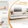 Merax TV skříňka 180x40x49 cm se 4 skříňkami a 8 kovovými Náhled obrázku produktu 5
