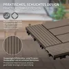 ECD Germany WPC terasové dlaždice, 30x30 cm, 44dílná Náhled obrázku produktu 4