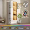 Merax Glasvitrine Sideboard, Vitrine mit Glastür und Produktbild-Vorschau 5
