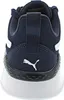 The back view of a navy blue Puma sneaker with a white Puma logo on the heel. Produktbild-Vorschau