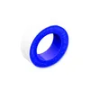 A roll of white Teflon tape with a blue core, isolated on a white background. Podgląd zdjęcia produktu