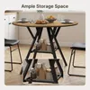 BEALIFE Runder Esstisch 100 cm Ø | Für Esszimmer, Balkon & Produktbild-Vorschau 5