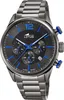Lotus mens montre Khrono luxe en acier inoxydable noir Voir les images du produit 1