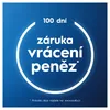 A blue background with a white circle containing text about a money-back guarantee. Produktbild-Vorschau