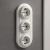 Unterputz Porzellan Retro Steckdose 3-fach, All-in-One, SET Produktbild-Vorschau 7