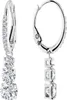 A pair of white gold diamond drop earrings. Produktbild-Vorschau