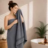 altego Badetuch groß 100x180 cm Schwarz - Badehandtuch Produktbild-Vorschau 3