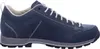 A side view of a blue hiking shoe against a white background. Produktbild-Vorschau