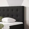 Boxspringbett Köln Plus 140x200 cm Webstoff Schwarz mit Produktbild-Vorschau 3
