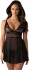 Obsessive – Idillia Babydoll und String – Schwarz Produktbild-Vorschau 1