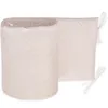 A rolled-up baby crib bumper with a geometric pattern. Produktbild-Vorschau