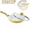 Bratpfanne mit Deckel 28cm Keramik/Alu GENIUS Cerafit-Gold Produktbild-Vorschau 3