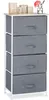 Relaxdays Regalsystem, 4 Stoff-Schubladen, HxBxT: 95 x 45 x Produktbild-Vorschau 1