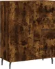 vidaXL Příborník kouřový dub 69,5x34x90 cm výrobek ze dřeva Náhled obrázku produktu 2