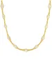 Julie Julsen Kette 925/- Sterling Silber 43cm gold Zirkonia Produktbild-Vorschau 1