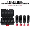 Diesel Einspritzdüsen Steckschlüssel Set 4tlg 25 27 29 30 Produktbild-Vorschau 3