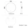 Rund Badspiegel mit Beleuchtung 80cm Badezimmerspiegel Produktbild-Vorschau 8