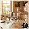 Chandelier Glamour Argent Verre Communion Photophore Grande Voir les images du produit 5