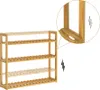 CASARIA® Badregal Holz Schwebend Küche 3 Ablagen 30kg Produktbild-Vorschau 7