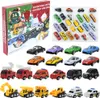 A collection of toy cars and a Christmas advent calendar box. Produktbild-Vorschau
