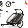 Hauck Remorque à vélo Bike N Walk Duo Light Grey Voir les images du produit 1